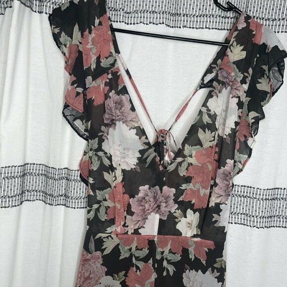 WE ARE KINDRED x FREE PEOPLE Floral Jumpsuit Black - Picture 5 of 12